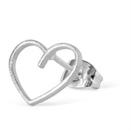 LULU COPENHAGEN HAPPY HEART EAR STUD SILVER